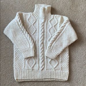 100% Wool Cable Knit Sweater